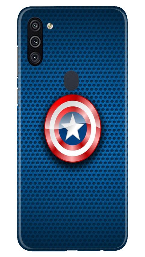 Captain America Shield Case for Samsung Galaxy A11 (Design No. 253)