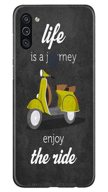 Life is a Journey Mobile Back Case for Samsung Galaxy A11 (Design - 261)