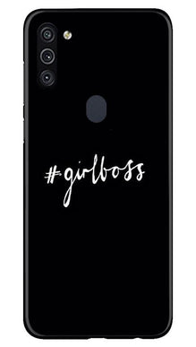 #GirlBoss Mobile Back Case for Samsung Galaxy A11 (Design - 266)