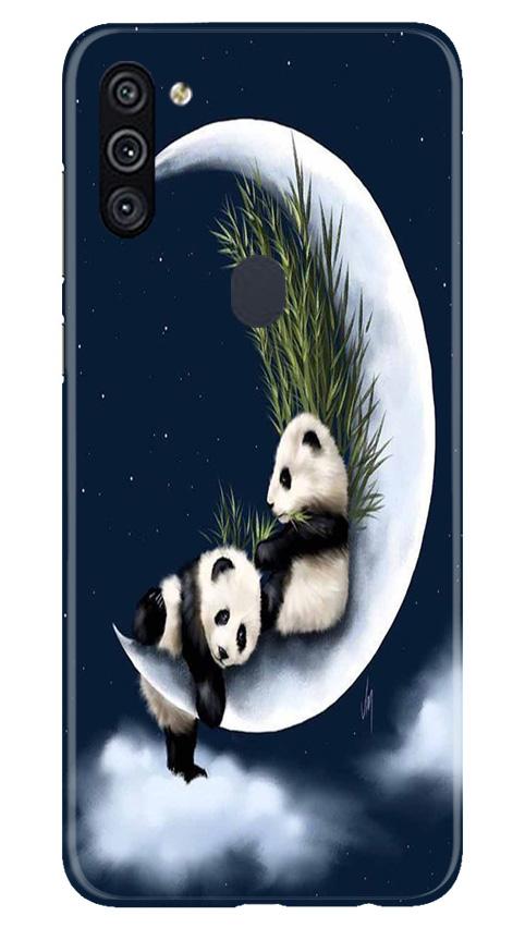 Panda Moon Mobile Back Case for Samsung Galaxy A11 (Design - 318)