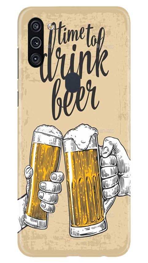 Drink Beer Mobile Back Case for Samsung Galaxy A11 (Design - 328)