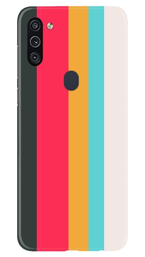 Color Pattern Mobile Back Case for Samsung Galaxy A11 (Design - 369)
