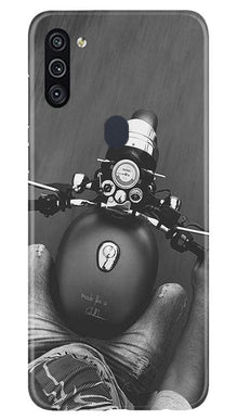 Royal Enfield Mobile Back Case for Samsung Galaxy A11 (Design - 382)