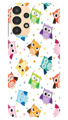 Owl Baground Pattern shore Mobile Back Case for Samsung Galaxy A13 (Design - 13)