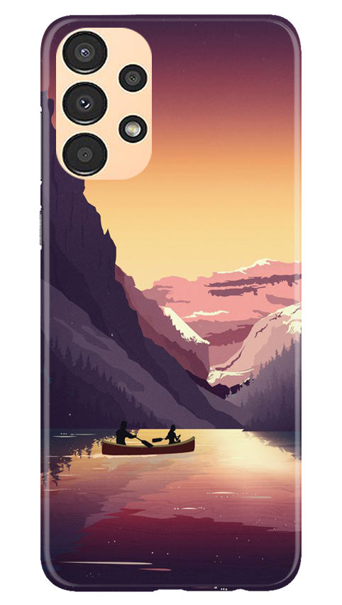 Mountains Boat Case for Samsung Galaxy A13 (Design - 150)