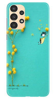 Flowers Girl Mobile Back Case for Samsung Galaxy A13 (Design - 185)