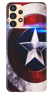 Captain America Shield Mobile Back Case for Samsung Galaxy A13 (Design - 219)