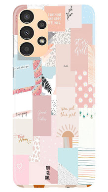 Shinny Blue Background Mobile Back Case for Samsung Galaxy A13 (Design - 32)