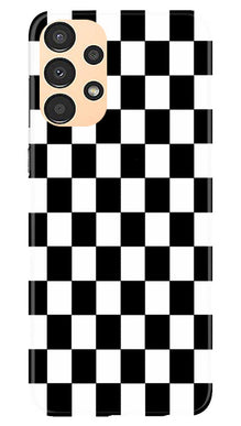 Black White Boxes Mobile Back Case for Samsung Galaxy A13 (Design - 331)