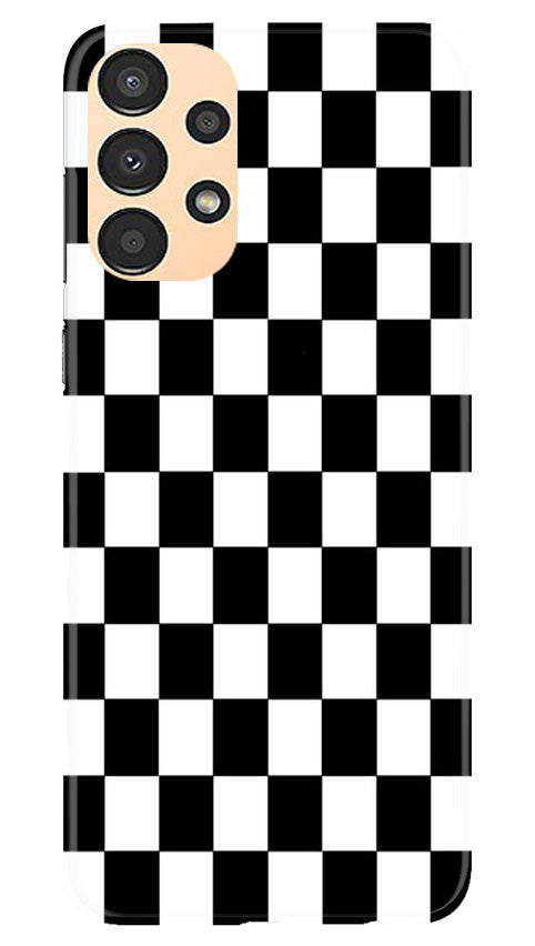 Black White Boxes Mobile Back Case for Samsung Galaxy A13 (Design - 331)