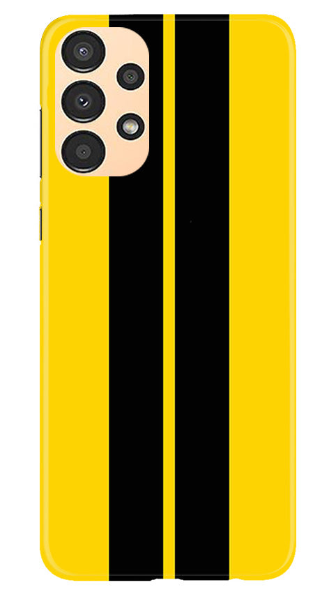 Black Yellow Pattern Mobile Back Case for Samsung Galaxy A13 (Design - 336)