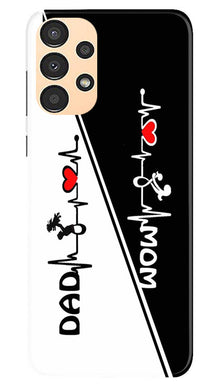 Love Mom Dad Mobile Back Case for Samsung Galaxy A13 (Design - 344)