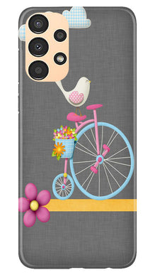 Sparron with cycle Mobile Back Case for Samsung Galaxy A13 (Design - 34)