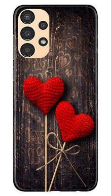 Red Hearts Mobile Back Case for Samsung Galaxy A13 (Design - 80)