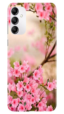 Pink flowers Mobile Back Case for Samsung Galaxy A14 5G (Design - 69)