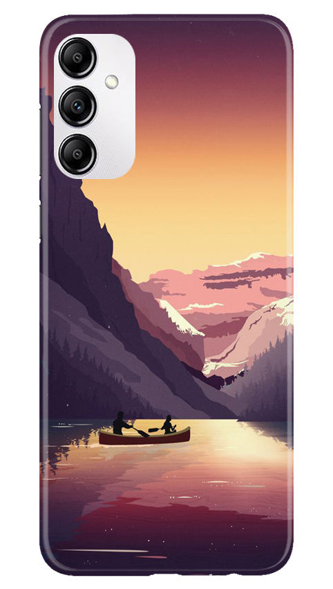 Mountains Boat Case for Samsung Galaxy M14 5G (Design - 150)