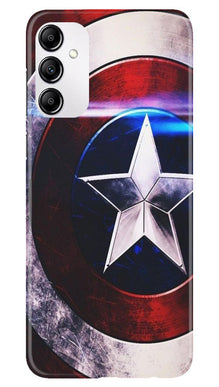 Captain America Shield Mobile Back Case for Samsung Galaxy M14 5G (Design - 219)