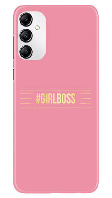 Girl Boss Pink Mobile Back Case for Samsung Galaxy M14 5G (Design - 232)