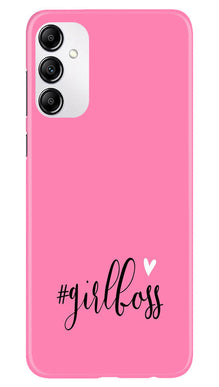 Girl Boss Pink Mobile Back Case for Samsung Galaxy A14 5G (Design - 238)