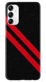 Black Red Pattern Mobile Back Case for Samsung Galaxy M14 5G (Design - 332)
