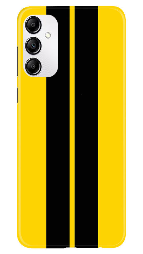 Black Yellow Pattern Mobile Back Case for Samsung Galaxy M14 5G (Design - 336)