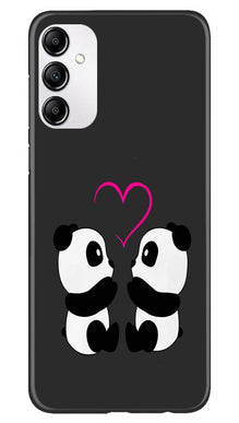 Panda Love Mobile Back Case for Samsung Galaxy A14 5G (Design - 355)