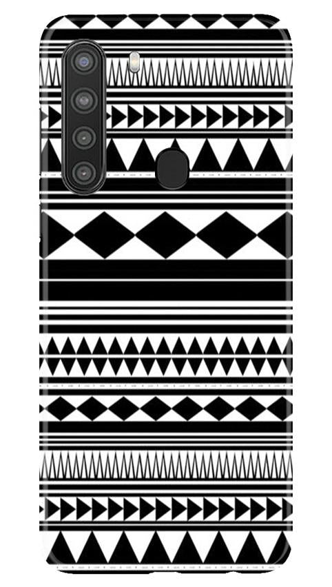 Black white Pattern Case for Samsung Galaxy A21