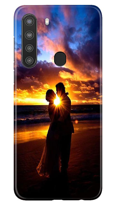 Couple Sea shore Case for Samsung Galaxy A21