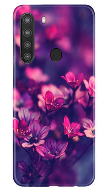 flowers Mobile Back Case for Samsung Galaxy A21 (Design - 25)