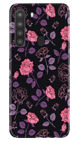 Rose Black Background Case for Samsung Galaxy A21