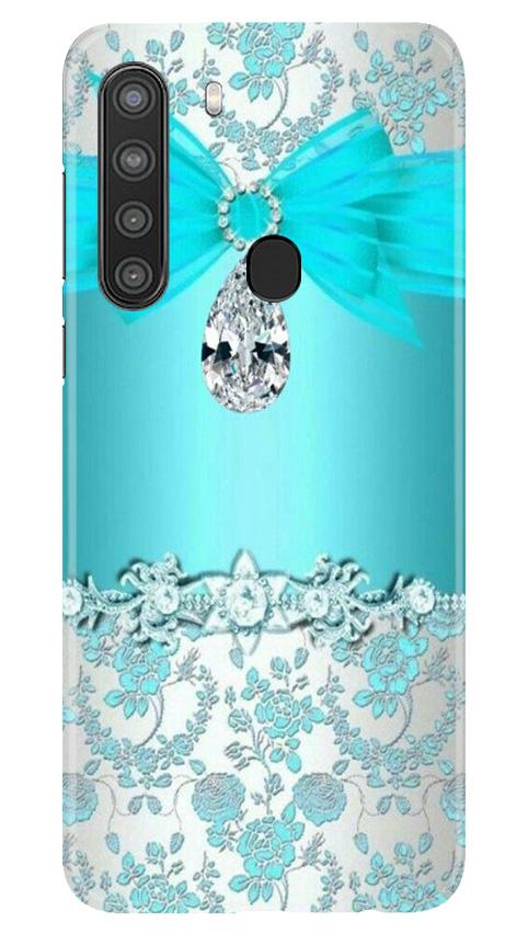 Shinny Blue Background Case for Samsung Galaxy A21