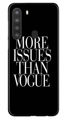 More Issues than Vague Mobile Back Case for Samsung Galaxy A21 (Design - 74)