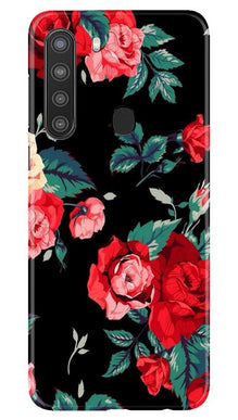 Red Rose2 Mobile Back Case for Samsung Galaxy A21 (Design - 81)