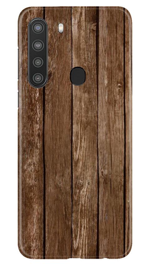 Wooden Look Case for Samsung Galaxy A21  (Design - 112)