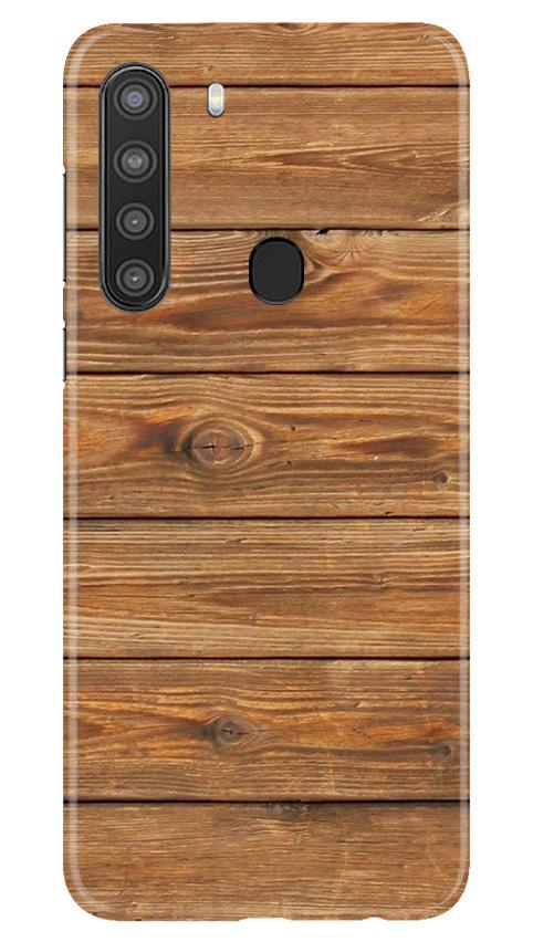 Wooden Look Case for Samsung Galaxy A21  (Design - 113)