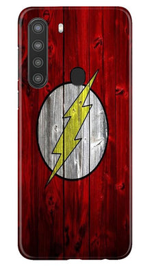 Flash Superhero Mobile Back Case for Samsung Galaxy A21  (Design - 116)