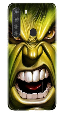 Hulk Superhero Mobile Back Case for Samsung Galaxy A21  (Design - 121)