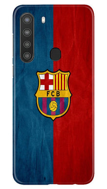FCB Football Mobile Back Case for Samsung Galaxy A21  (Design - 123)