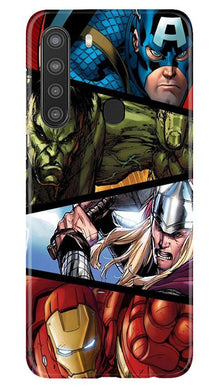 Avengers Superhero Mobile Back Case for Samsung Galaxy A21  (Design - 124)