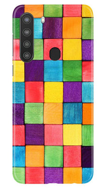 Colorful Square Mobile Back Case for Samsung Galaxy A21 (Design - 218)