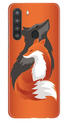 Wolf  Mobile Back Case for Samsung Galaxy A21 (Design - 224)