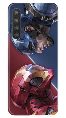 Ironman Captain America Mobile Back Case for Samsung Galaxy A21 (Design - 245)