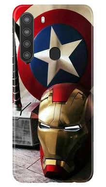 Ironman Captain America Mobile Back Case for Samsung Galaxy A21 (Design - 254)