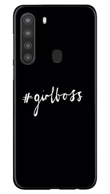 #GirlBoss Mobile Back Case for Samsung Galaxy A21 (Design - 266)
