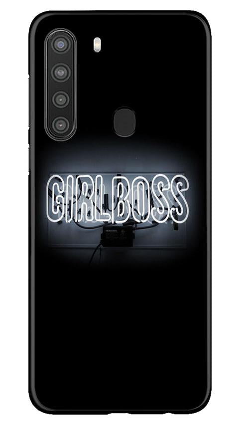 Girl Boss Black Case for Samsung Galaxy A21 (Design No. 268)