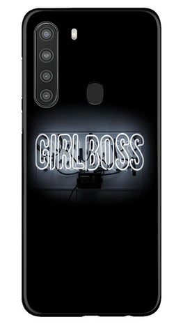 Girl Boss Black Case for Samsung Galaxy A21 (Design No. 268)