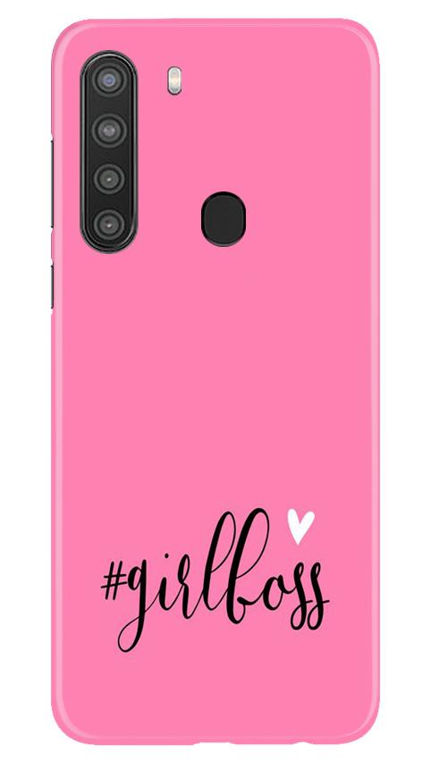 Girl Boss Pink Case for Samsung Galaxy A21 (Design No. 269)