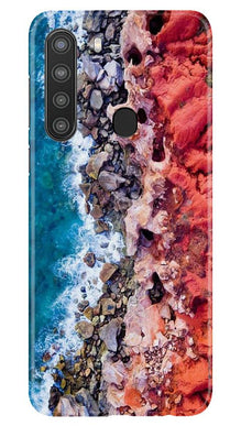 Sea Shore Mobile Back Case for Samsung Galaxy A21 (Design - 273)