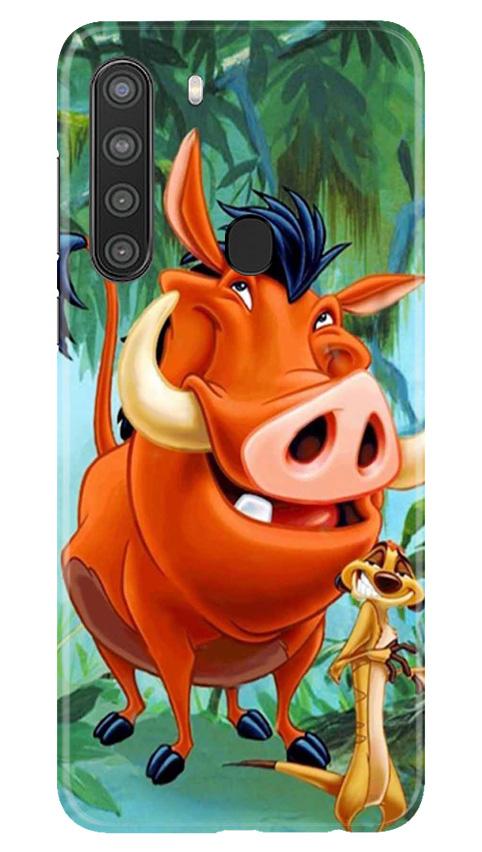 Timon and Pumbaa Mobile Back Case for Samsung Galaxy A21 (Design - 305)