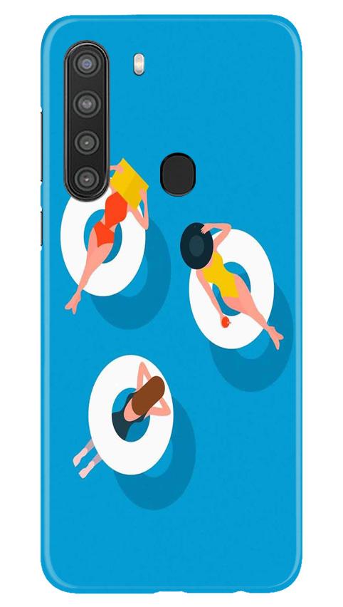Girlish Mobile Back Case for Samsung Galaxy A21 (Design - 306)